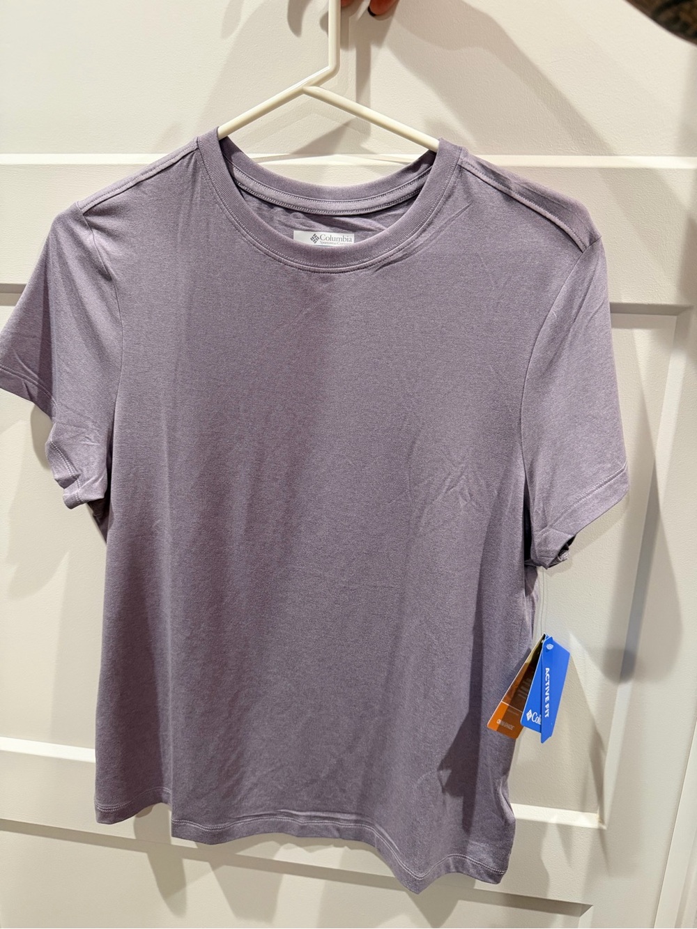 Columbia Women's Short Sleeve Crew Tee - Lavender Gray